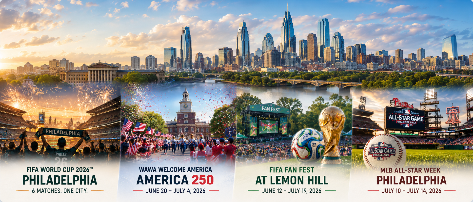 Philadelphia 2026 Summer Event Convergence — FIFA World Cup, America 250, MLB All-Star